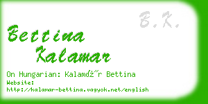 bettina kalamar business card